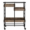 thumbnail image 2 of Wood and Metal Construction | Contemporary Serving Cart for Dining | Durable and Easy to Move, 2 of 2
