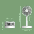 thumbnail image 4 of Ventilador Portátil Plegable 41 cm Recargable USB tipo C, Silencioso 4 Velocidades Ajustable Para Escritorio Hogar Oficina Camping Exterior, 4 of 11