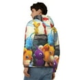 thumbnail image 5 of Lsque Pikmin for Mens Full-zip Hoodie, Zip-up Pullover Hooded Sweatshirt, Kangaroo Pocket Hoodie Ideal for Daily Wear, Travel, and Home-XX-Large, 5 of 8