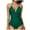 Green, variant on Women One Piece Swimsuits Solid Color Bathing Suits Halter V Neck Swimwear High Cut Swimsuit One Piece Swimsuit Women