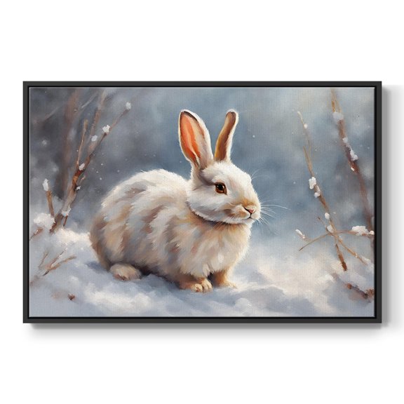 Vintage Landscape-CCVI By Wexford Home Framed in Black Wood Gallery Wrapped Canvas 17 in. x 25 in.