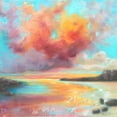 thumbnail image 2 of Quin, Marabeth 12x12 White Modern Wood Framed Museum Art Print Titled - Storms End, 2 of 4