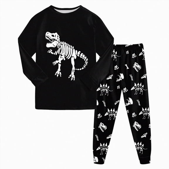 Little Boys Pajamas 2 Pieces Long Set Cotton Sleepwear Kids Excavator Pjs Toddler Clothes for Boys Jammies Kaprioy Pajamas Set