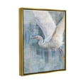 thumbnail image 3 of Stupell Industries Flying Egret Coastal Abstraction Coastal Painting Gold Floater Framed Art Print Wall Art, 3 of 6