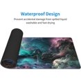 thumbnail image 2 of Dazzling Galaxy Abstract Colored Gaming Mouse Pad 31.5 X 11.8 Inch XL Extended Large Keyboard Non-Slip Rubber Base with Stitched Edges for Home Office, 2 of 6