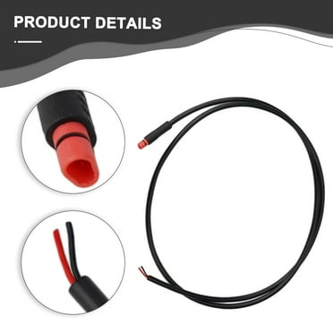 1 Pcs E-Bike Shaped Connector Extension Cord Julet Connector 2/3/4/5/6 Pin Water Tight Connections Electric Bike Accessories 2 Pin Male Mingyiq Inc