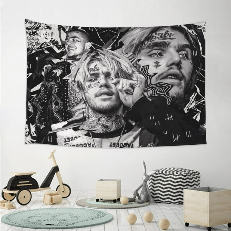 Lvmd lil peep love tapestry wall hanging tapestries wall blanket wall art for living room bedroom home decor 60x40in hotsell