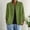Green women casual button down blouse a1, variant on Yrmaups Casual Button Down Blouse for Women, 3/4 Sleeve Loose Fit Collared Top, Soft Breathable Cotton Shirt for Office Holiday Travel Daily Wear, Dark Gray L