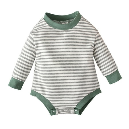 

Larisalt Romper Boy Fall 2022 Baby Boys Girls Nautical Romper One Piece Beach Outfit Fall Clothes Green