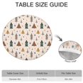 thumbnail image 6 of Multicolor Christmas Tree Pattern Round Fitted Tablecloth with Elastic Edge,Dining Table Cover Waterproof,Outdoor Round Tablecloth for Camping,Dining,Indoor and Outdoor, 6 of 7