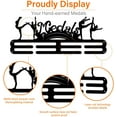 thumbnail image 5 of Gymnastics Medal Hanger Display Sports Gymnastics Floor Exercise Medals Display Rack Wall Mount Ribbon Display Holder Rack Hanger Decor Iron Hooks for 40+ Medals Gifts for Girls and Women, 5 of 6