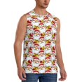 thumbnail image 2 of Fuzoiu Santa Claus bells Print Men's Sleeveless T-shirt,Sleeveless Tee Shirts,Quick-Dry Athletic Tank Top for Gym, Running, Sports & Outdoor Activities-Small, 2 of 7
