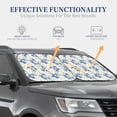 thumbnail image 4 of Xecao Daisies Flowers for Foldable Car Sun Shades (2-Pack) offer sun protection with an easy-fold design for convenient windshield shading., 4 of 7