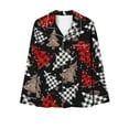 thumbnail image 3 of Rciityk Womens Christmas Pajama Sets Casual Long Sleeve Button Up Christmas Tree Print Shirt and Pants Lounges Nightwear, 3 of 4