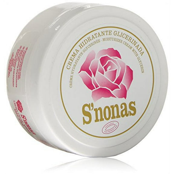 S'nonas Moisturizer Cream with Glycerin 250 ml Crema Hidratante 8.45 Oz