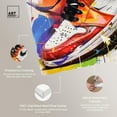 thumbnail image 4 of Bright Bold Splash Sneaker Canvas Sneaker Head Prints by Art Remedy, Gallery Wrapped, 16" x 16", 4 of 7