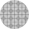 thumbnail image 1 of Ahgly Tapis Rond Lavable en Machine Intérieur Transitionnel Gris Canon, 5 Pieds Rond, 1 of 7