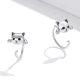 thumbnail image 2 of Sterling Silver Cat Earrings For Women Girls Animal Stud Earrings Simple And Modern Jewelry------Product code 60537, 2 of 5