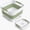 Green, variant on Collapsible Dish Basin with Drain Plug, 2.4 Gal 9L Foldable Wash Basin, Portable Sink Tub for Kitchen, Camping, RV, Vegetable Washing and Beverage Tub, Gray