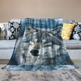 thumbnail image 2 of Nawypu Wolf Blanket Wolf Decor Throw Blankets Cozy Flannel Blanket Plush Lightweight Bedding Wolf Gifts for Men Women Boys Girls Adults Kids for Couch Sofa Bed, 2 of 6