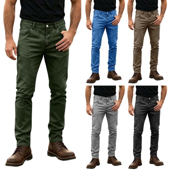 Men's Motorcycle Riding Pants Ripstop Stretch Tactical Pants– Twill Cargo Motorcycle Protective Touring Pants