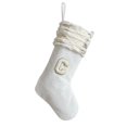 thumbnail image 2 of Tnobhg Embroidered Christmas Stocking with Lanyard Large Capacity Wear Resistant Xmas Letter Socks Hanging Decoration, 2 of 8