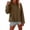 Khaki, variant on Summer Cotton Linen Tops for Women Long Sleeve Shirt Cardigan Frog Button Open Front Loose Everyday Wear Casual Blouse Lightweight Beach Sun Coverup With PocketKhaki Size M
