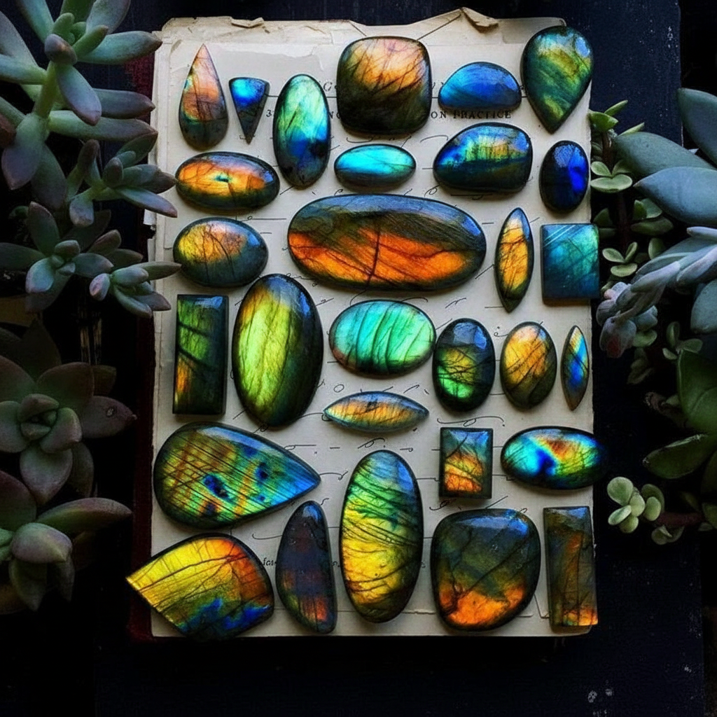 500 Cts Wholesale Parcel Natural Labradorite Labradorite Loose Gemstone Cabochon