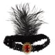 thumbnail image 1 of Diadema estilo años 20 estilo charlestón con plumas y lentejuelas, accesorio para el pelo del Gran Gatsby, accesorio para disfraz de los años 20, color rojo, 1 of 7