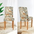 thumbnail image 3 of Yayeee 2 Pack Dining Chair Covers Stretch Parson Chairs Slipcovers Seat Protector, Deer Pattern, 3 of 6