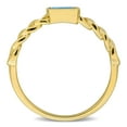 thumbnail image 6 of Everly Women's 3/8ct TGW London Blue Topaz 14k White Gold Link Ring, 6 of 10