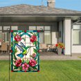 thumbnail image 3 of Amhnf Stained Glass Style Hummingbird And Flowers Garden Flag For Home Outdoor Garden Yard Decor 12x18 inch, 3 of 5
