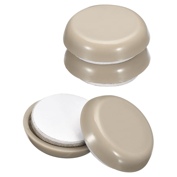Deslizadores para Muebles Uxcell, Pads Redondos Autoadhesivos de Plástico para Suelos de Alfombra, Baldosa, Vinilo y Madera Dura 1" 4Pcs