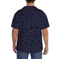 thumbnail image 3 of Fotbe LOVE Camisa Estampada de Manga Corta para Hombre, Casual de Verano, Estilo Playero, Sin Arrugas-Large, 3 of 5