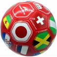 thumbnail image 2 of Country Flags Soccer Ball Size 5, World Club National Teams, Flag Soccer Ball - Red, 2 of 5