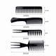 thumbnail image 3 of Peines para peinar el cabello, 10 piezas, juego de peines profesionales para peinar el cabello, paquete variado, ideal para todo tipo de cabello y estilos., 3 of 5