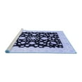 thumbnail image 2 of Ahgly Company Machine Washable Indoor Rectangle Oriental Blue Traditional Area Rugs, 5' x 7', 2 of 4