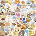 thumbnail image 1 of Pegatinas de vinilo impermeable para pan de queso, 50 unidades/lote, 1 of 1