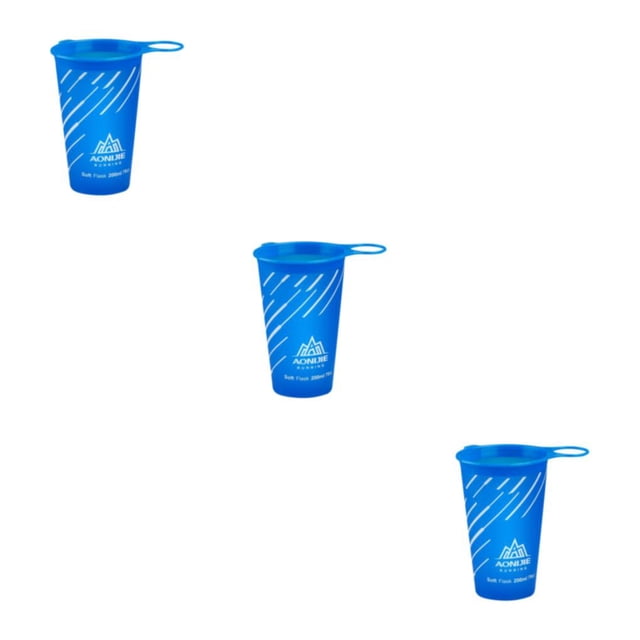 Botella de agua ligera y portátil Greeniant plegable azul oscuro 200 ml