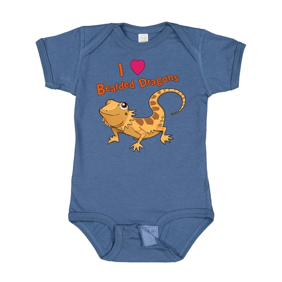 Inktastic I Love Bearded Dragons Boys or Girls Baby Bodysuit