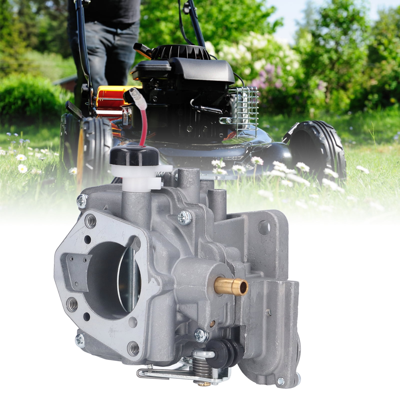 Rupoun 2485359 2485359s Lawn Mower Carburetor Kit Aluminum Replacement for Kohler Ch620 Ch22 Ch680 19-23hp Engine Parts (5.9 inches / 15 cm)