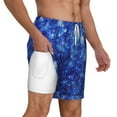 thumbnail image 3 of Goofa Blurred Star Snow Christmas Printed Men's Swim Trunks Board Shorts Quick Dry Mens Swimming Trunks with Compression Liner,Breathable Fit Hawaii Beach Shorts-XX-Large, 3 of 9