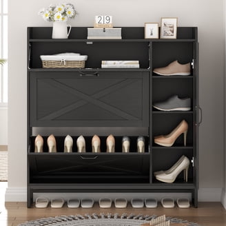 Ikea STÄLL Shoe cabinet with 3 compartments, white 2206.23262.204