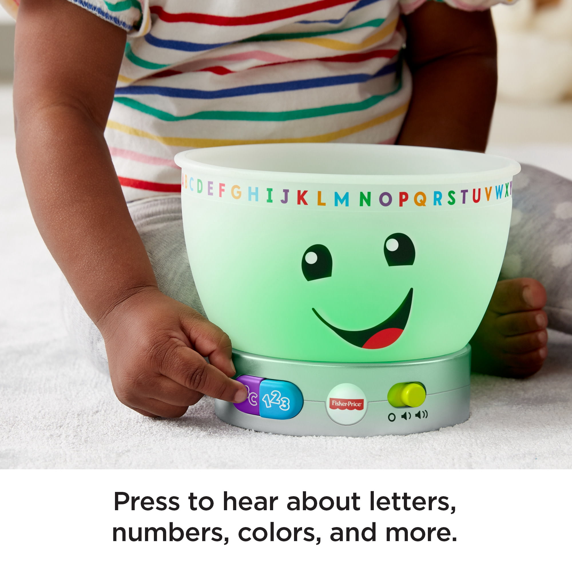 Fisher-Price Laugh & Learn Magic Color Mixing Bowl Infant & Toddler Learning Toy, 7 Pieces
