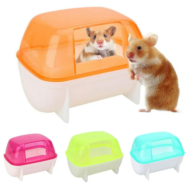 Sunjoy Tech Hamster Bath SandPlastic Hamster Bathroom Cute Durable