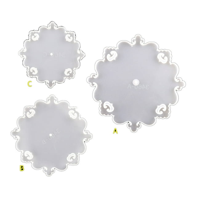 3 Tier Reusable Silicone Casting Mold Thickened Cake Stand Molds For Diy Fruit Trays Snack Racks Trays