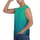 thumbnail image 3 of Fotbe Green Turquoise Teal Men's Camiseta sin Mangas Estampada para Hombres, Playera Casual para Gimnasio, Entrenamiento, Playa-Small, 3 of 7