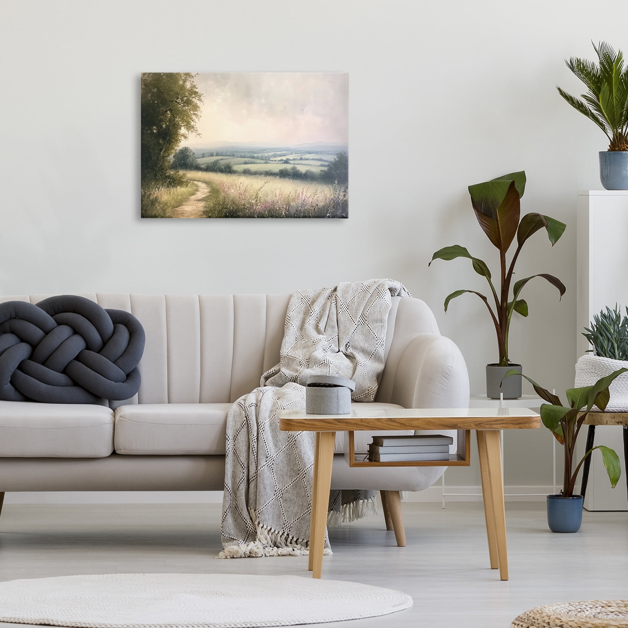 Stupell Industries Rolling Farmlands in Distance Canvas Wall Art, design by Petal Prints Design