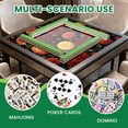 thumbnail image 3 of Mahjong Mat 31.5" x 31.5" Seamless autumn flowers changeable Vintage painting style Non-Slip Noise Reduction American Mahjong Tiles Table Cover for Dominoes Poker Card Board Games Gift, 3 of 8