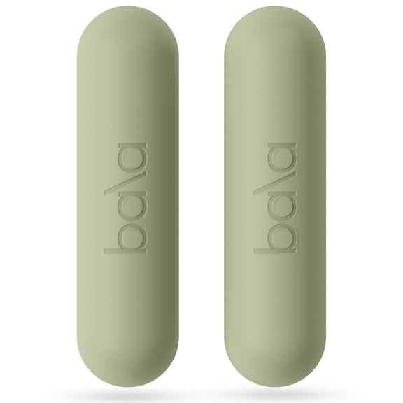 Bala Bars Dumbbell Set for Women & Men, 3lb Dumbbells (Sage) - Set of 2 Bars for Strength Training